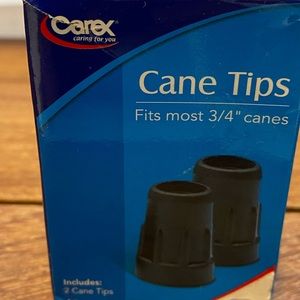 Cane Tips. By Carex- 3/4”, Model A71800- NEW